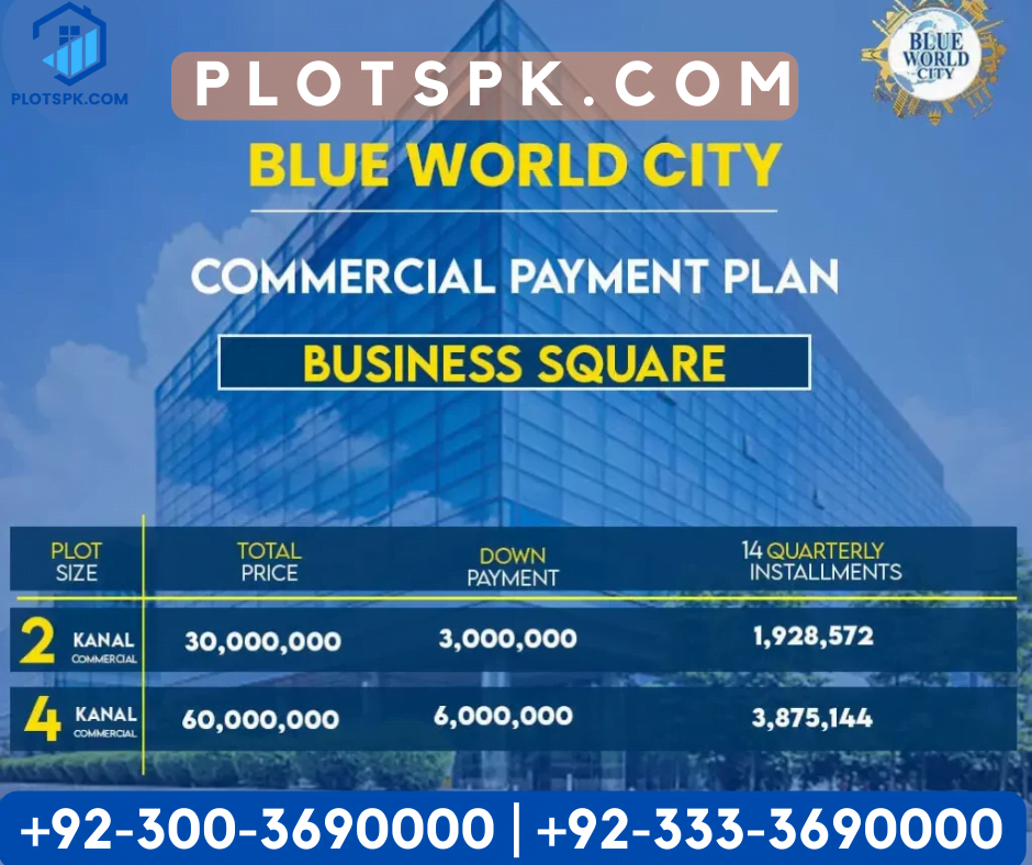 blue world city Business Square commercial plot