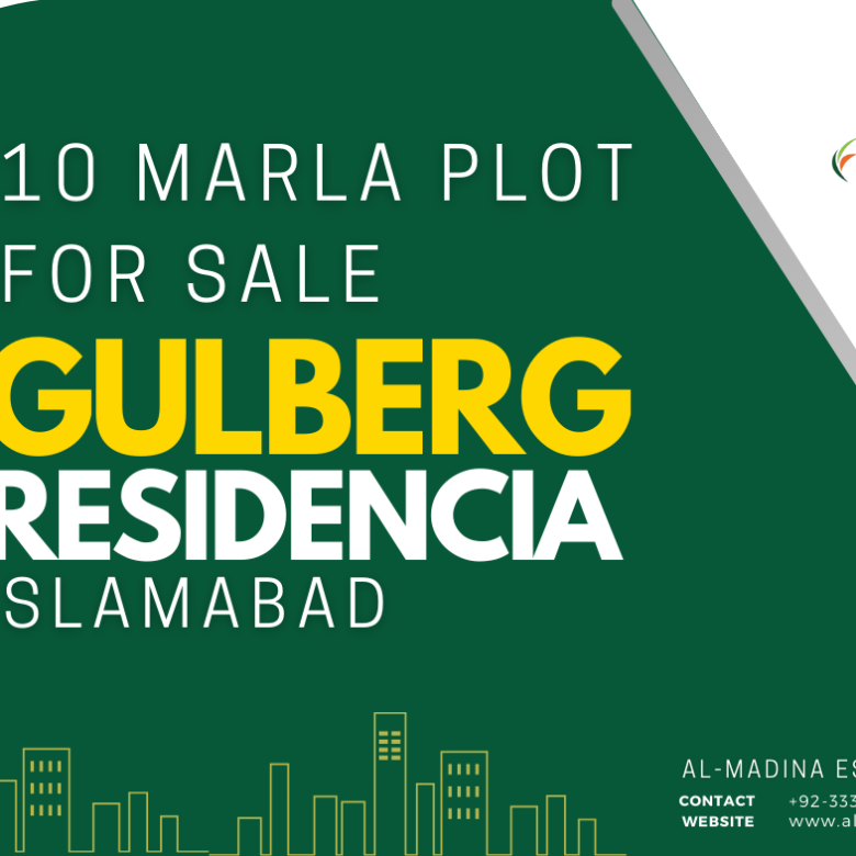 10 Marla Plot for Sale in Gulberg Residencia